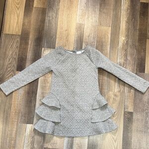 Cat & Jack Silver Chevron Kids Dress